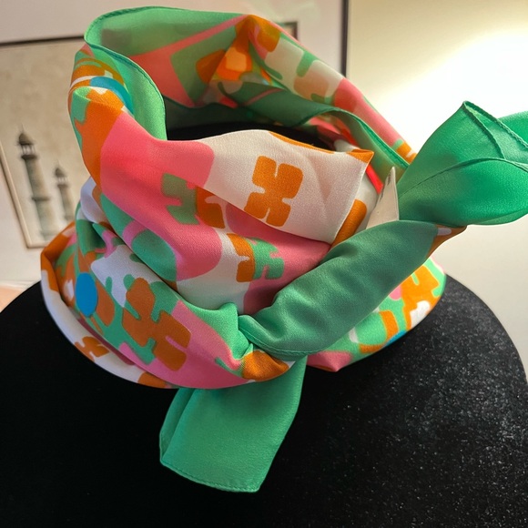 Mod Scarf - Pink, Green, Orange and Blue - Picture 3 of 6